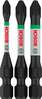 Löökkruvikeeraja otsakute komplekt Bosch 3 PRO PZ Impact, PZ1, PZ2, PZ3, 55 mm, 3 tk