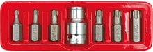 Otsikute komplekt Vorel 66570 TORX, 7 tk, 30 mm, T25-T55, CrV