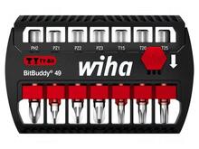 Otsikute komplekt Wiha BitBuddy TY-Bits, 49 mm, 7 tk, must/punane