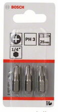 Otsikute komplekt Bosch Extra Hard PH3, 25 mm, 3 tk