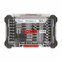 Otsakute komplekt Bosch PRO Impact, 20 tk, hõbedane