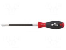 Otsikuhoidja Wiha SoftFinish, 1/4, must/punane