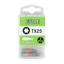 Kruvikeeraja otsikute komplekt ESSVE TX25, 25 mm, 3 tk