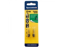 Kruvikeeraja otsikute komplekt Specialist+ Titanium PH2, 25 mm, 2 tk
