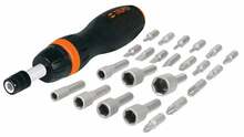 Põrkkruvikeeraja komplekt Truper Screwdriver & Bits Set 18222, 24 tk