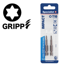 Kruvikeeraja otsikute komplekt Specialist+ Torx Grip T10, 50 mm, 2 tk