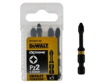 Löök-kruvikeeraja otsikute komplekt DeWalt Flextorq PZ1, 57 mm, 5 tk