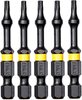 Löögikindel kruvikeeraja otsik DeWalt FlexTorq T10, 57 mm, 5 tk