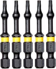 Löögikindel kruvikeeraja otsik DeWalt FlexTorq T10, 57 mm, 5 tk