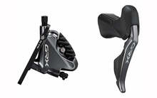 Piduri- ja käiguvahetaja koos hüdraulilise piduriga Shimano GRX Di2 ST-RX815 koos BR-RX810