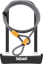 Jalgrattalukk OnGuard U-Lock Neon, 10 x 1200 mm, valge