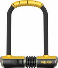 Jalgrattalukk Onguard Combo STD 8010C, 230 mm, must/kollane