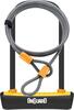 Jalgrattalukk OnGuard U-Lock Neon, 10 x 1200 mm, oranž