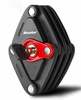 Dviraadi lukk Beaster BS310LC, 2 tk, 120 mm, must