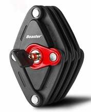 Dviraadi lukk Beaster BS310LC, 2 tk, 120 mm, must