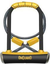 Jalgrattalukk OnGuard PitBull mini LS 8007DT, 240 mm x 14 mm, must/kollane