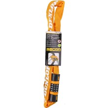 Jalgrattalukk koodiga Dunlop, 90 cm, oranž