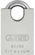 Lukk Abus Titalium 90RK/50, hõbe, 81 mm