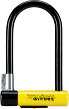 Jalgrattalukk Kryptonite New York Lock U, must/kollane
