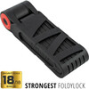Jalgrattalukk Voxom Foldylock Forever, 90 cm, must