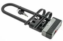 Jalgrattalukk Bottari Shackle U Lock, 290 mm, must/hall