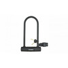 U-kujuline rattalukk Fuxon U-Lock, must