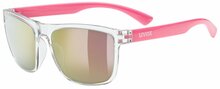 Prillid UVEX Rookie, clear-pink / mirror pink