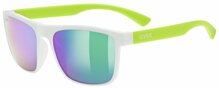 Prillid UVEX rookie, valge-lime mat / mirror roheline