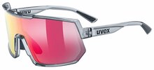 Spordiprillid UVEX Sportstyle 235, suitsu läbipaistev / peegelpuna