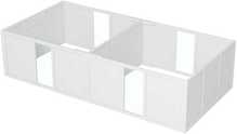 Puidust kutsikate aedik PawHut mudel 196 x 96 x 48 cm valge