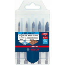 Puuride komplekt Bosch HEX-9 HardCeramic, 4/5/6/8/10 mm, 5 tk