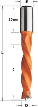 Spiraalne puidupuur CMT 5 x 70 mm, S=10 x 20 mm