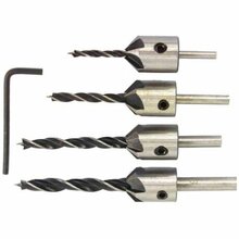 Puuride komplekt puidu süvistamiseks, 3-6 mm, 4 tk