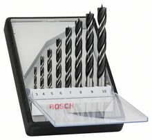 Puidupuuride komplekt Bosch 3-10 mm, 8 tk