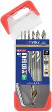 Metallipuuride komplekt Tivoly 11457070002 HSS Smart Point, 2-8 mm, 6 tk