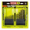 Metallipuuride komplekt Ryobi RAK19HSS2 HSS, 19 tk