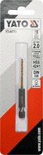 Metallipuur Yato YT-44751 HSS-TiN, 6,3 mm (1/4) ots, 2,0 mm
