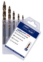Puuride komplekt Bohrcraft Turbo step DIN 338 HSS-E, 4-5-6-8-10 mm, 5 tk