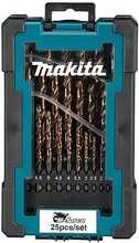 Metallipuuride komplekt Makita D-67599 M-Force, 1-13 mm, 25 tk