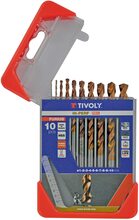 Metallipuuride komplekt Tivoly Furius HSS Clipster PRO, 1-10 mm, 10 tk