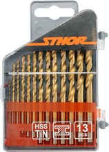 Metallipuuri komplekt Toya Sthor 22300 HSS-Titan, 1,5 - 6,5 mm, 13 tk