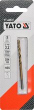 Metallipuur Yato YT-44637 HSS-TIN, 3,2 mm