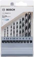 Metallipuuride komplekt Bosch HSS PointTeQ, 2-8 mm, 9 tk