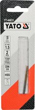 Metallipuur Yato YT-44631 HSS-TIN, 1,5 mm, 2 tk