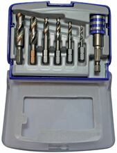Metallipuuride komplekt Tivoly HSS, 3-10 mm, 7 tk, 1/4 kuuskant, Half-box
