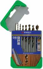 Puidupuuride komplekt Tivoly HSS, 2-10 mm, 8 tk
