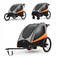 Jalgrattakäru Kinderkraft Nava, oranž