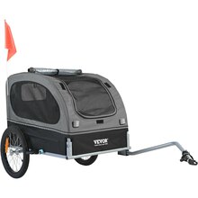 Jalgrattahaagis koertele Vevor, kuni 40 kg, must/hall