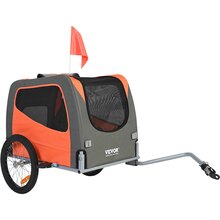 Jalgrattahaagis koertele Vevor, kuni 30 kg, oranž/hall