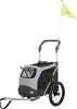 Jalgrattahaagis Trixie, S 58 x 93 x 74/114 cm, hall/must